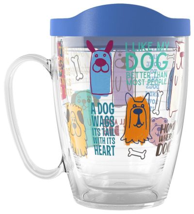 Kitchen & Dining | 16 Oz. Dog Sayings Mug With Lid Kitchen & Dining Kitchen & Dining