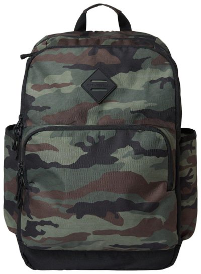 Luggage | O"Neill Camouflage Poly Canvas School Bag Backpack Luggage GREEN MULTI