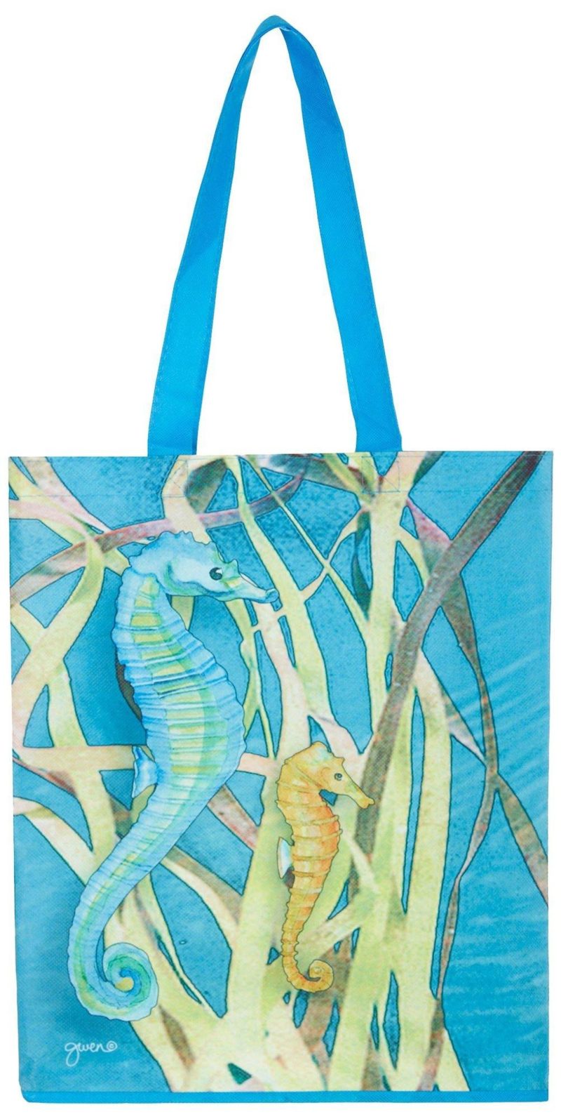 Luggage | Seahorse Print Shopping Tote Bag Luggage Luggage