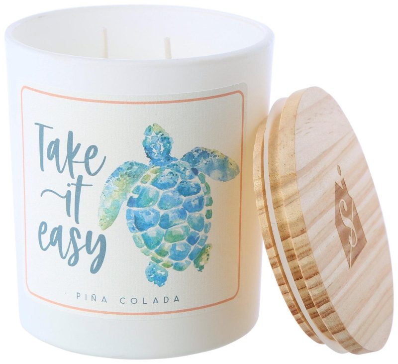 Home Décor | 11 Oz. Take It Easy Turtle Candle Home Décor Home Décor