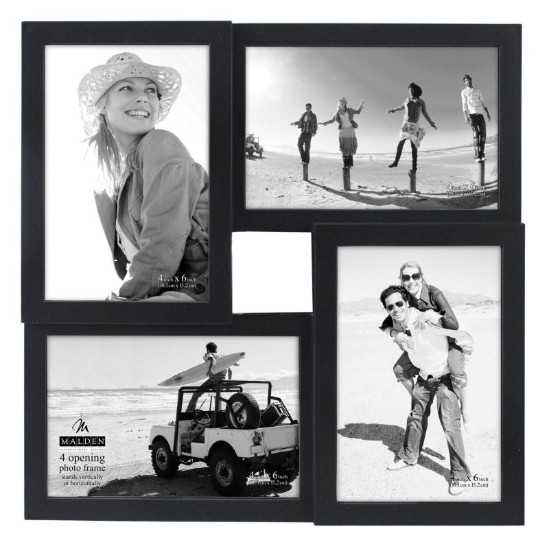 Home Décor | 4 Opening Black Collage Frame Home Décor BLACK