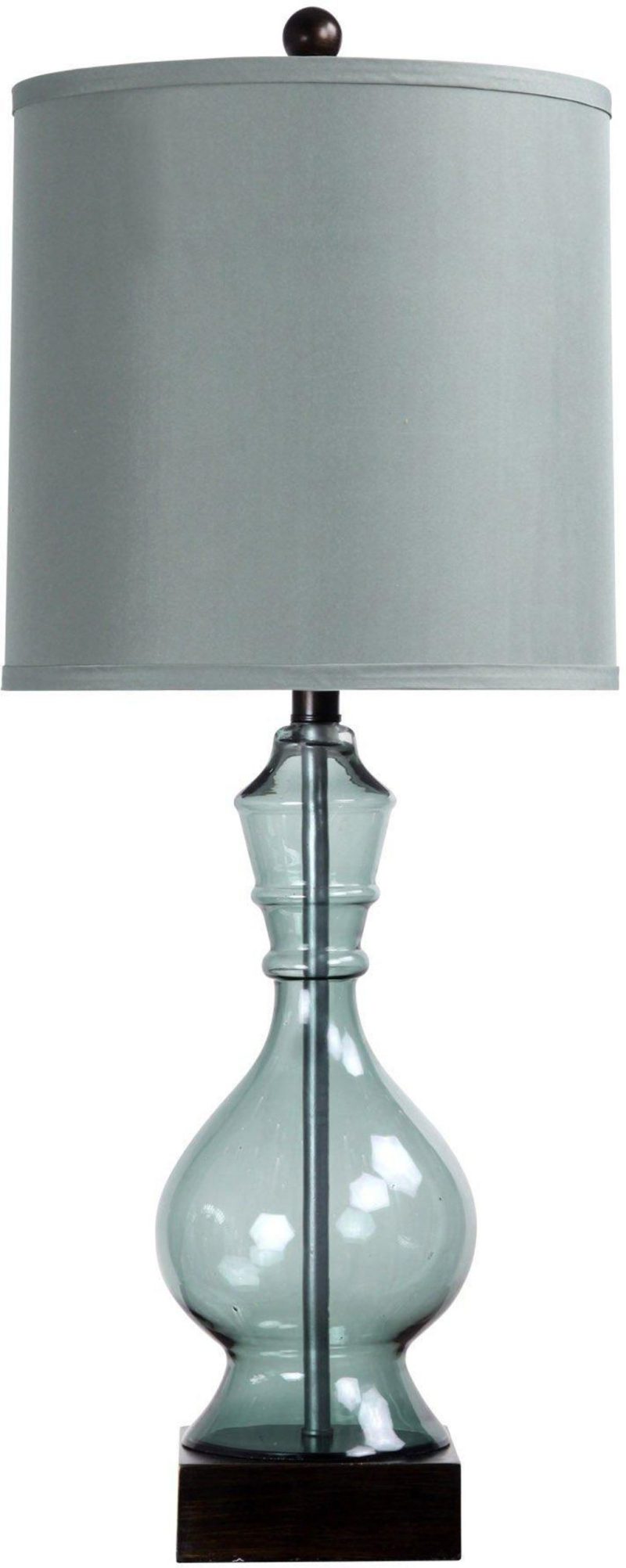 Home Décor | Glass Drum Table Lamp Home Décor ASTERIA BLUE