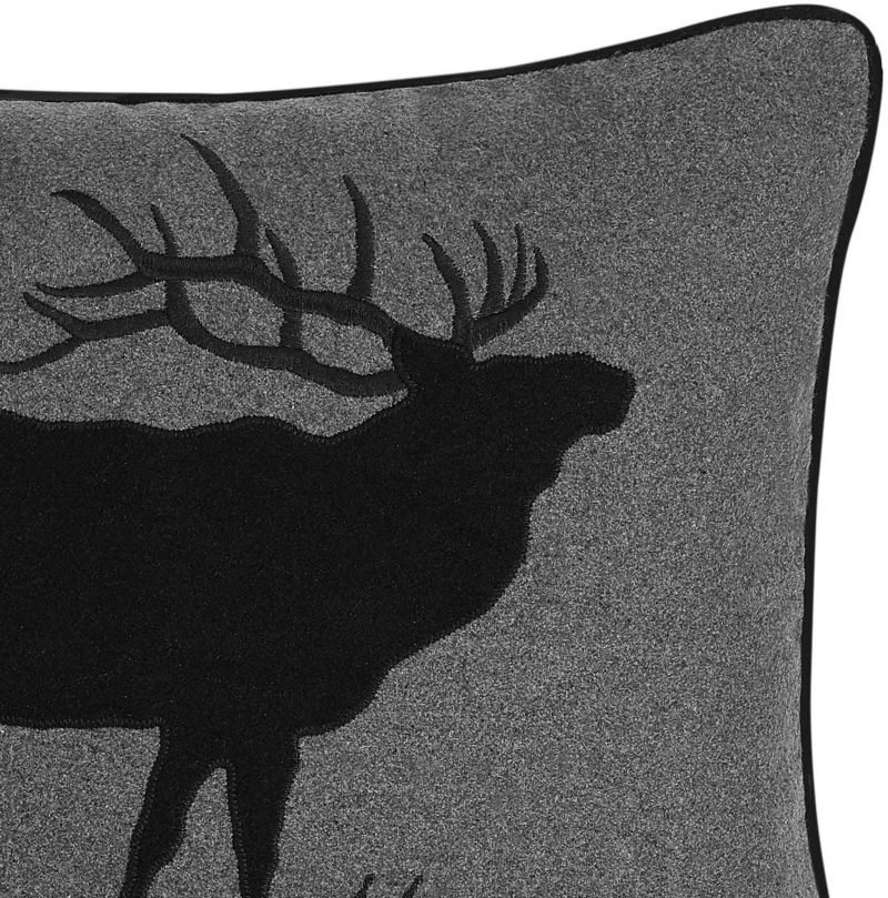 Bedding | Elk Charcoal Throw Pillow Bedding Bedding