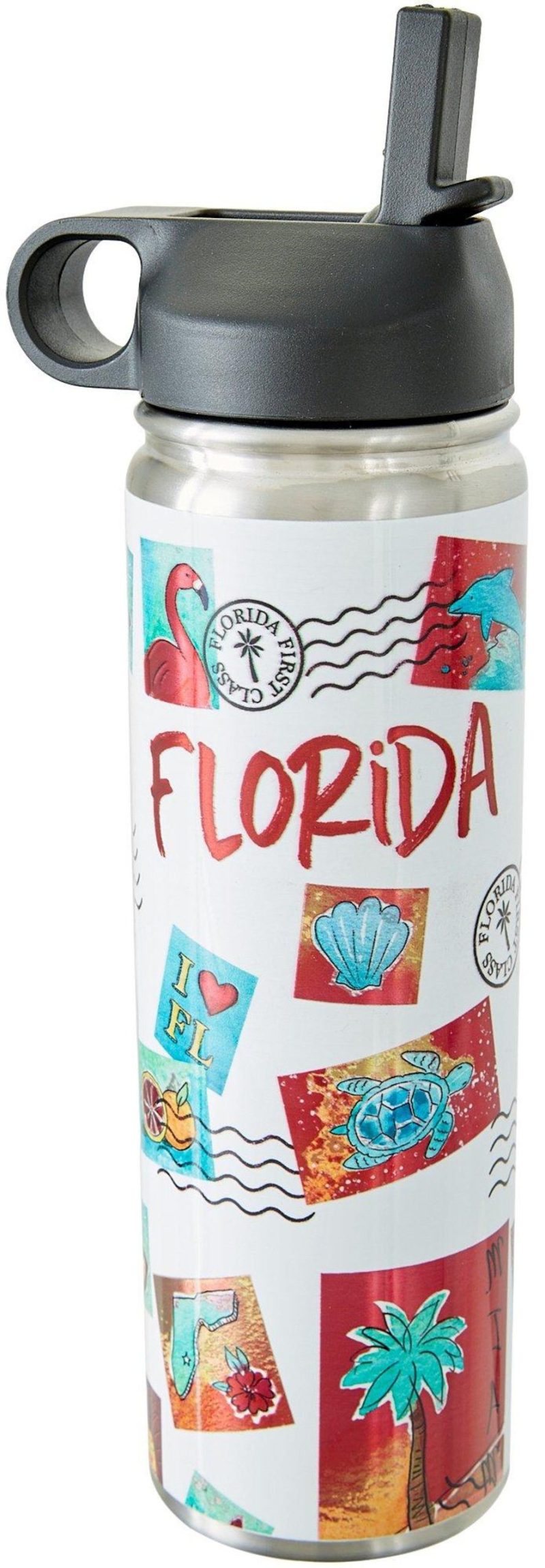 Featured Brands | 22 Oz. Florida Postcard Water Bottle Featured Brands Featured Brands