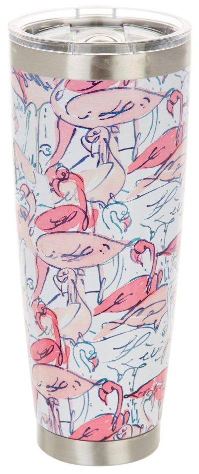 Featured Brands | 30 Oz. Stainless Steel Flamingo Tumbler Featured Brands Featured Brands