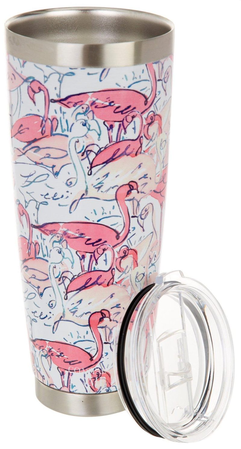 Featured Brands | 30 Oz. Stainless Steel Flamingo Tumbler Featured Brands Featured Brands