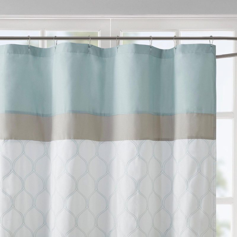 Bath | Shawnee Printed & Embroidered Shower Curtain Bath Bath